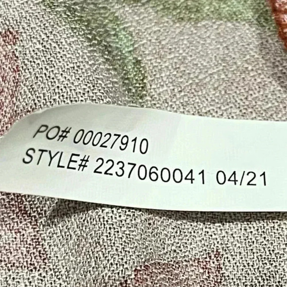 ELOQUII Elements Floral Print Midi Wrap Dress‎ with Puff Sleeves, 16 - Picture 9 of 9